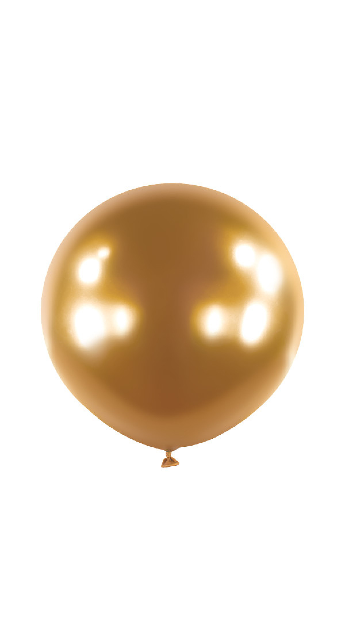 Anagram Latex Balloon - Satin Luxe™ Gold Sateen  24" RND - 4pcs