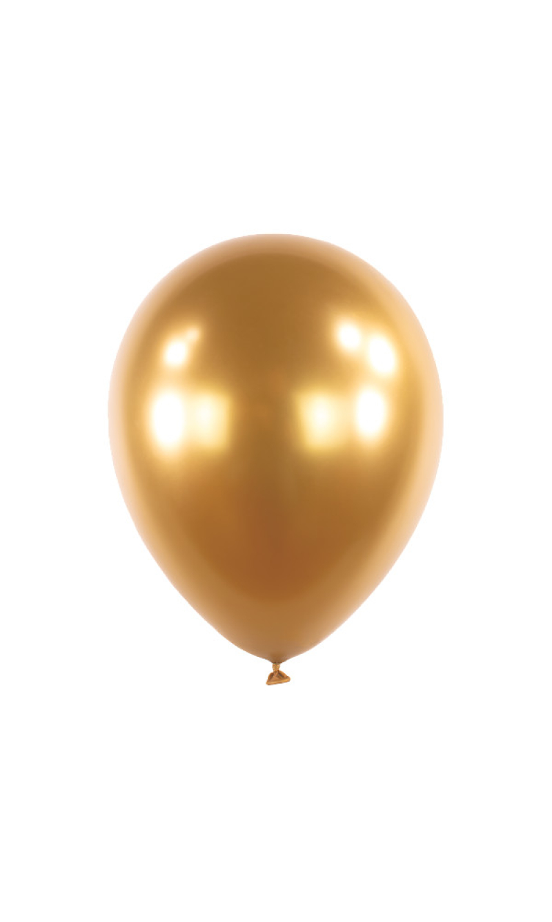 Anagram Latex Balloon - Satin Luxe™ Gold Sateen  11" RND - 50pcs