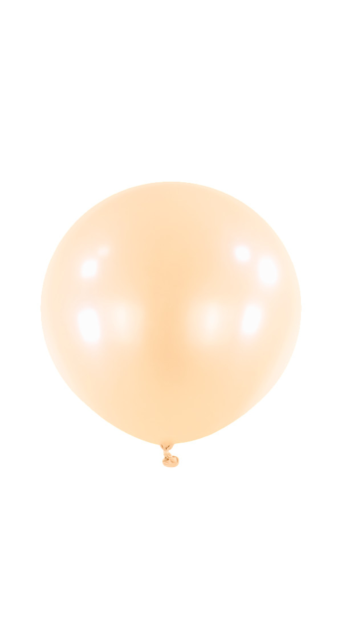 Anagram Latex Balloon - Macaron Peach  24" RND - 4pcs
