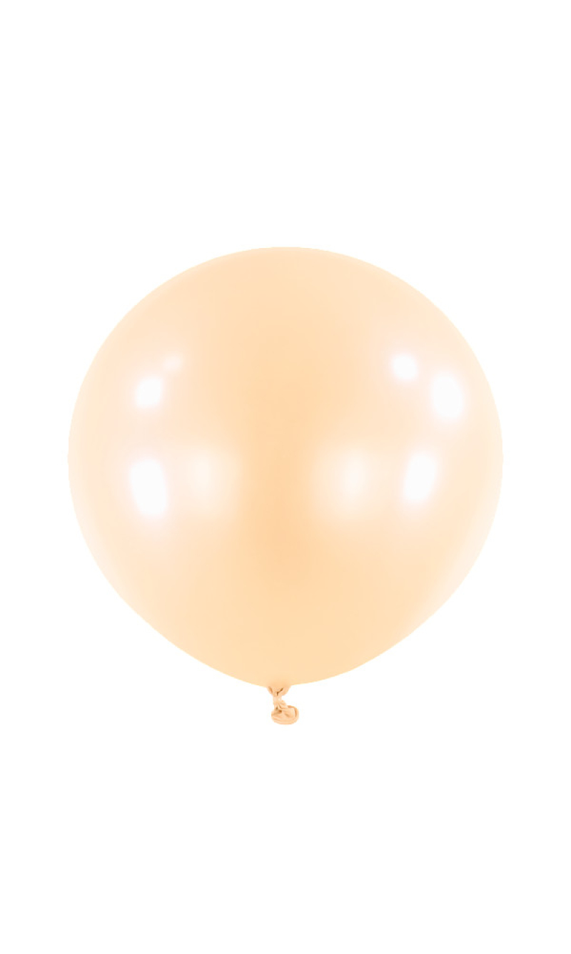 Anagram Latex Balloon - Macaron Peach  24" RND - 4pcs