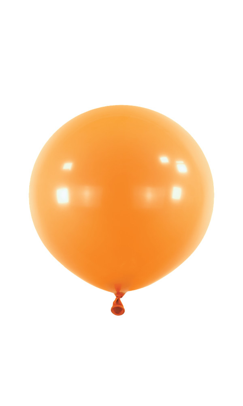 Anagram Latex Balloon - Standard Tangerine  24" RND - 4pcs