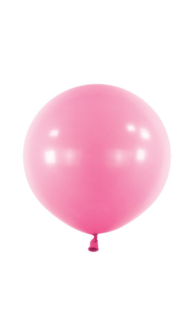 Anagram Latex Balloon - Standard Pink  24" RND - 4pcs