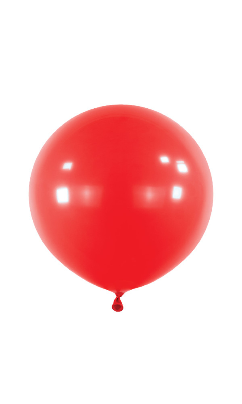 Anagram Latex Balloon - Standard Apple Red  24" RND - 4pcs