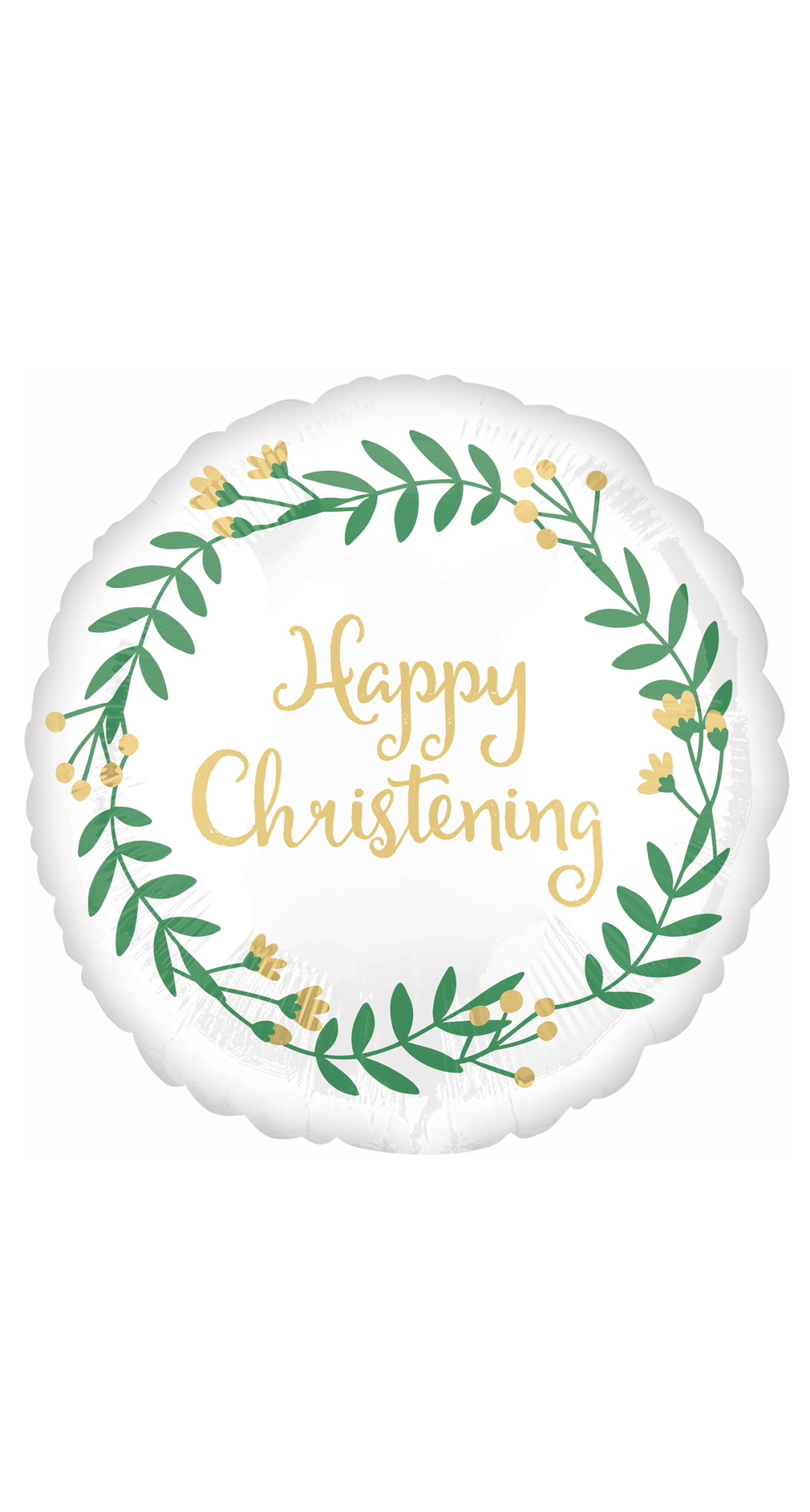 On Your Christening Standard Circle Foil Balloon 17" (42cm)