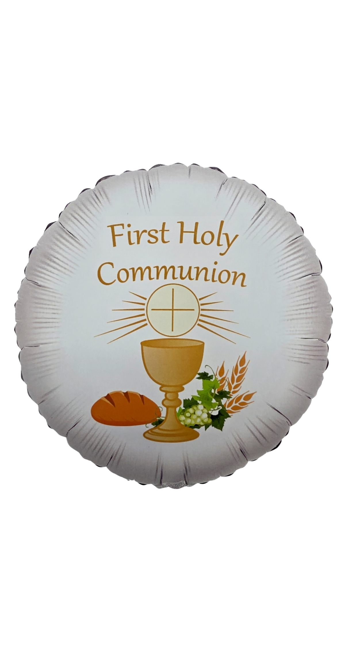 First Holy Communion White & Gold - 18" Foil Balloon
