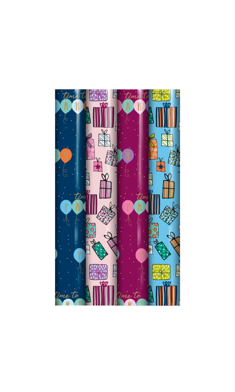Assorted Wrapping Paper â€“ 2.5M