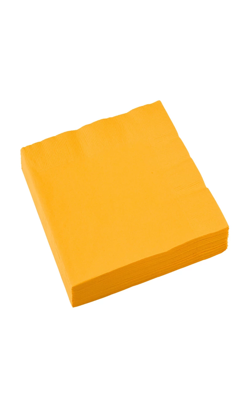 Napkins Sunshine Yellow 33 x 33cm - 20pk