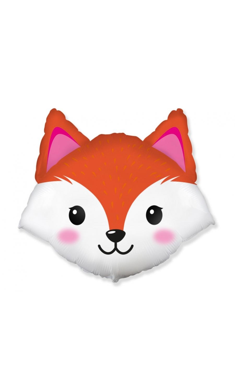 Fox Head Foil Balloon - 24 Inch