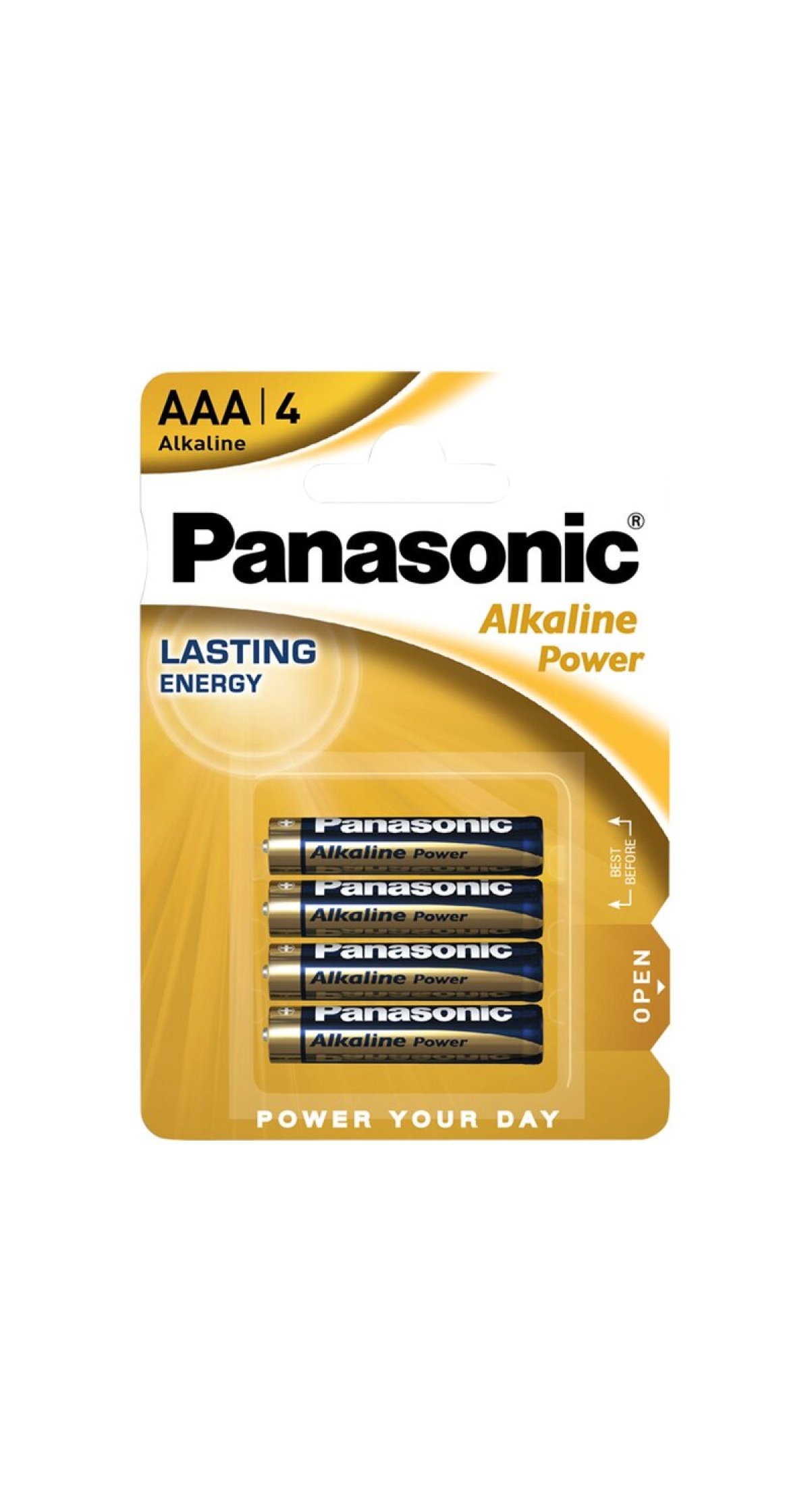 Panasonic AAA Alkaline Power Batteries - 4pcs