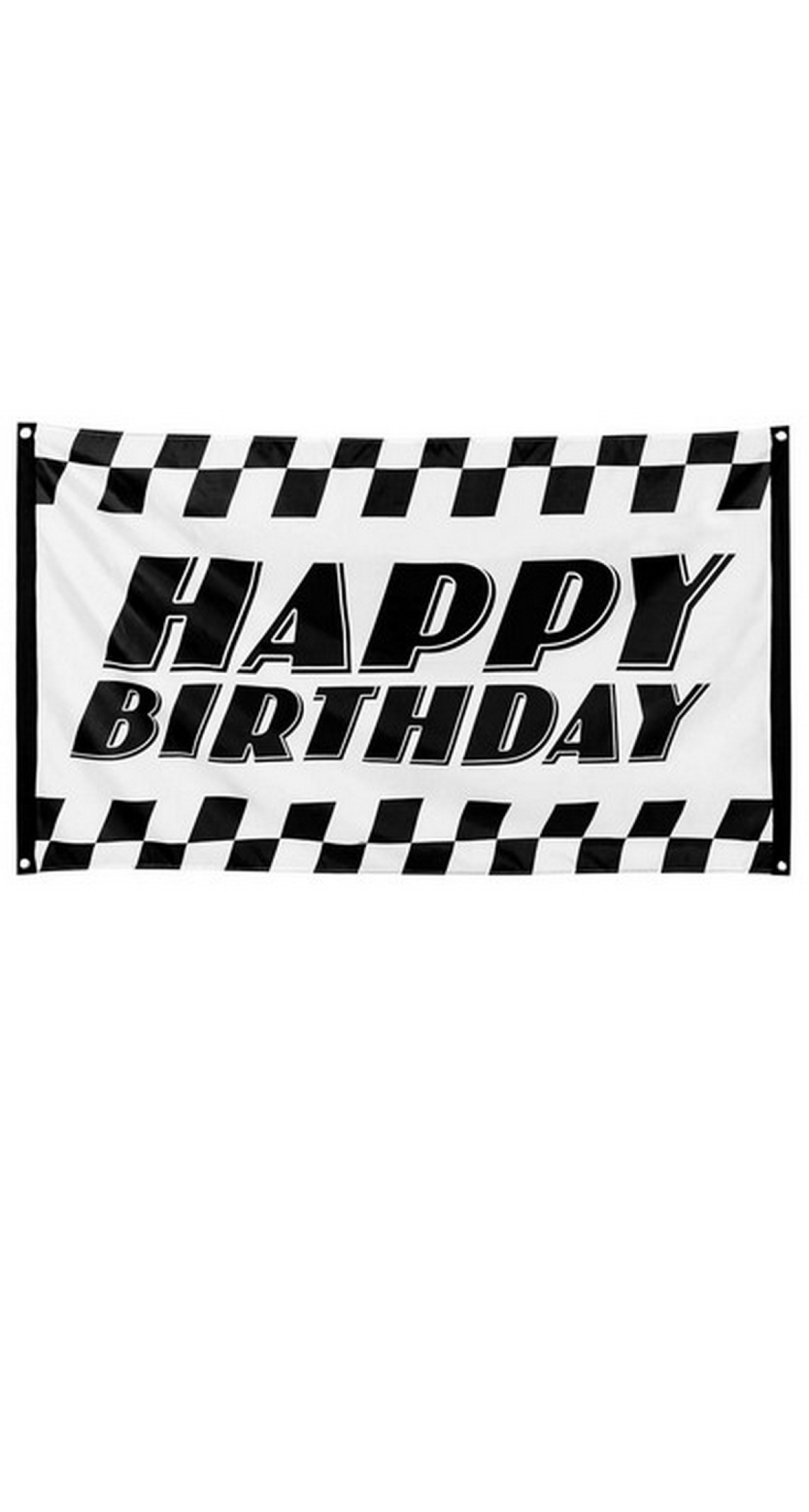Happy Birthday Racing Flag 90x150cm