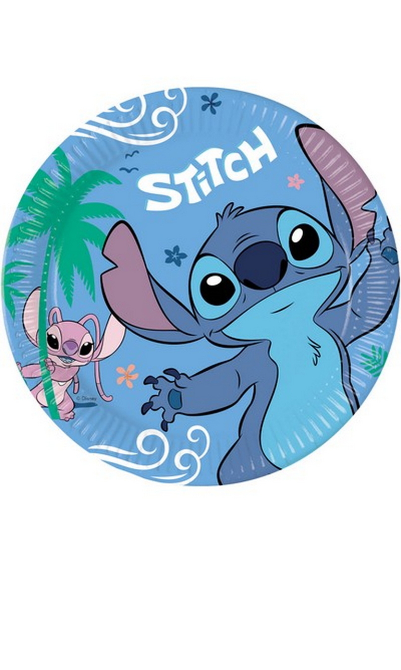 Stitch Party Plates 23cm - 8pk