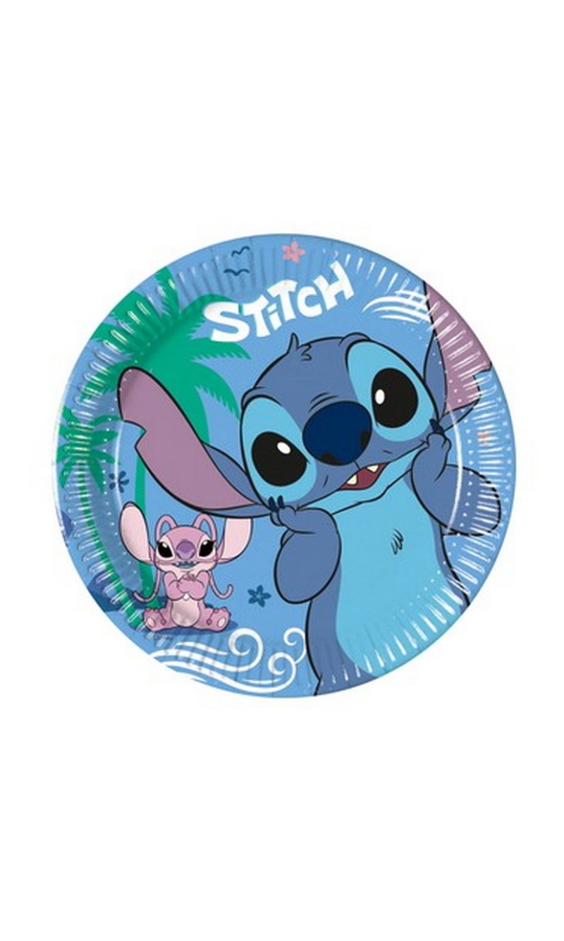 Stitch Party Plates 20cm - 8pk