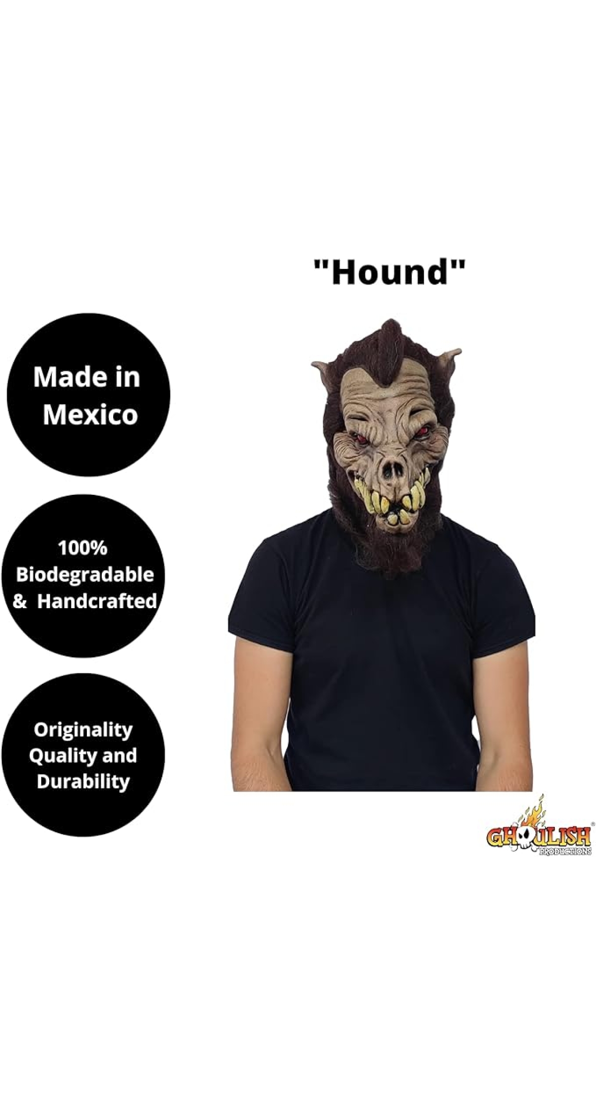 Hound Latex Mask (Ghoulish) - Adult One Size - Image 2