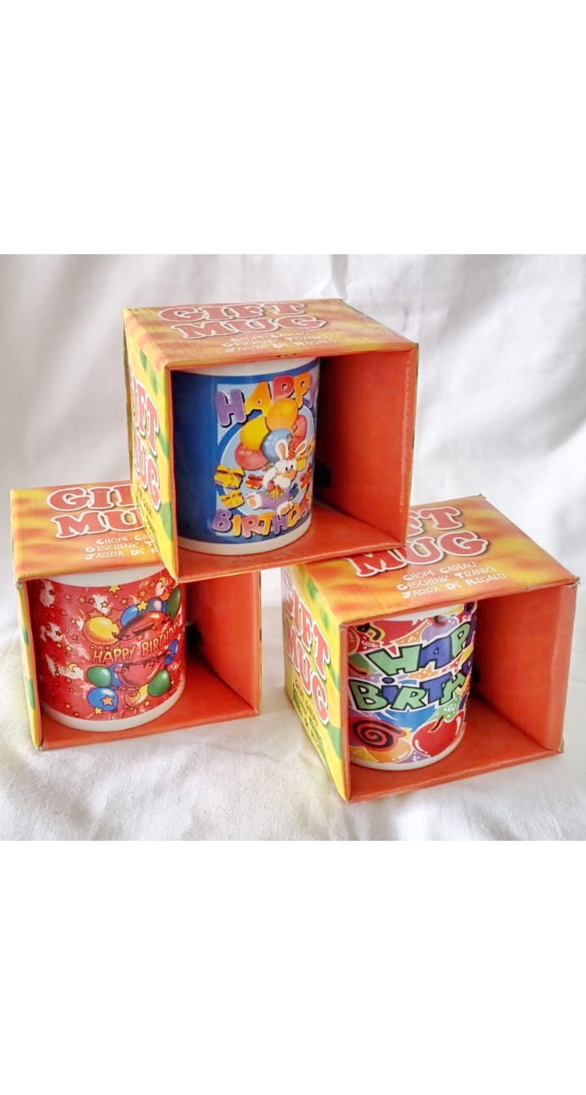 Happy Birthday Gift Mug Assorted Designs - 8cm - Image 2