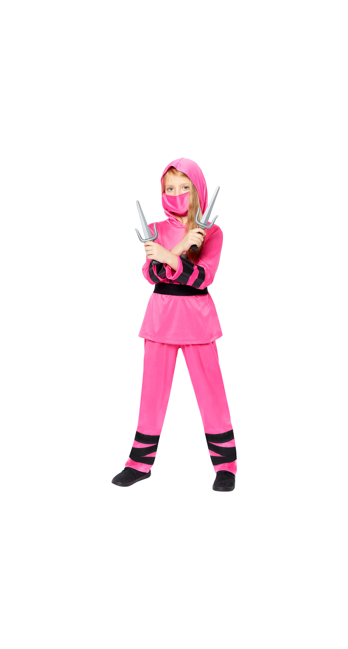 Ninja Warrior Girl Pink Costume - Age 6 to 8 Years - Image 2