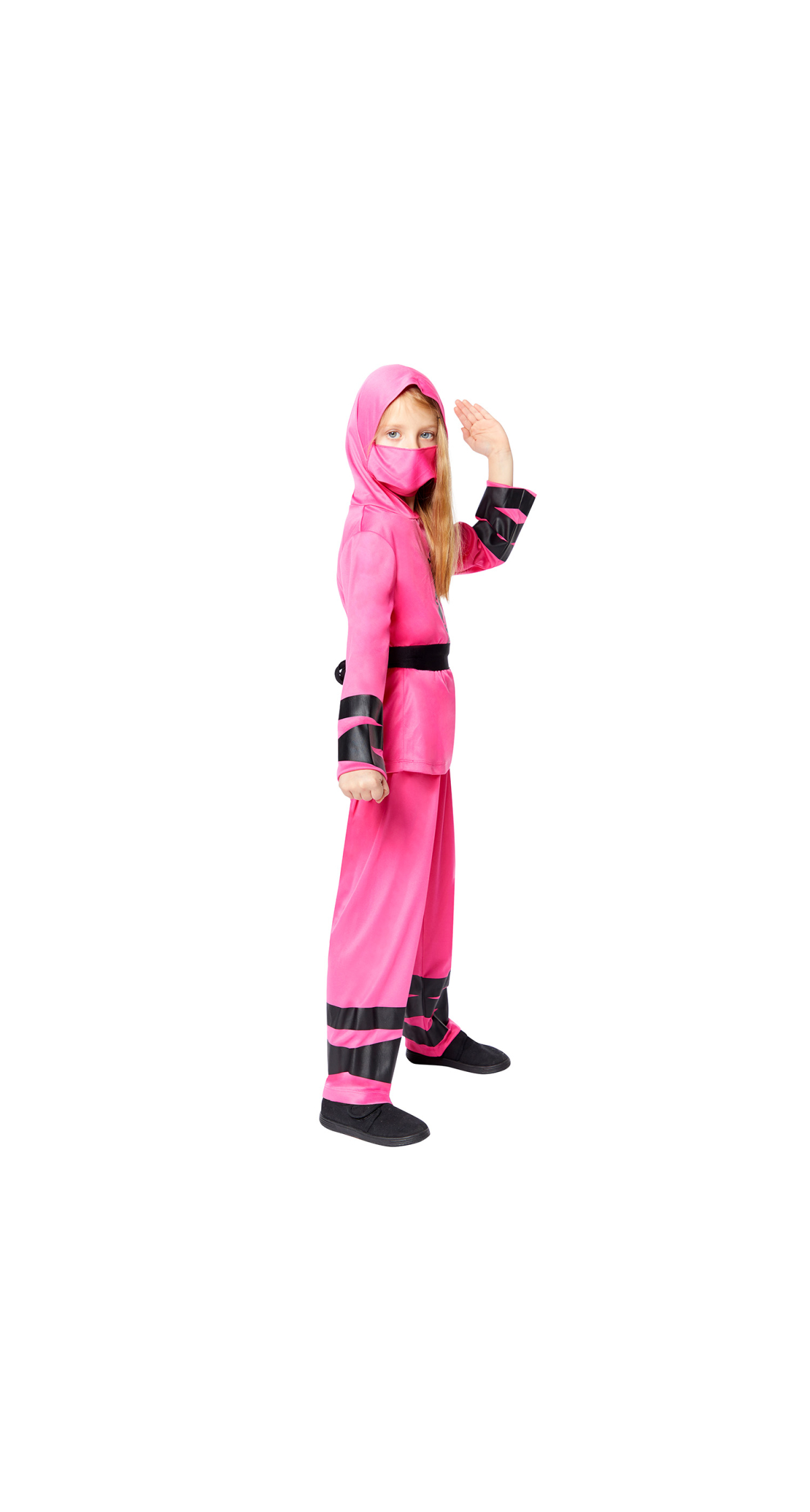 Ninja Warrior Girl Pink Costume - Age 8 to 10 Years - Image 3