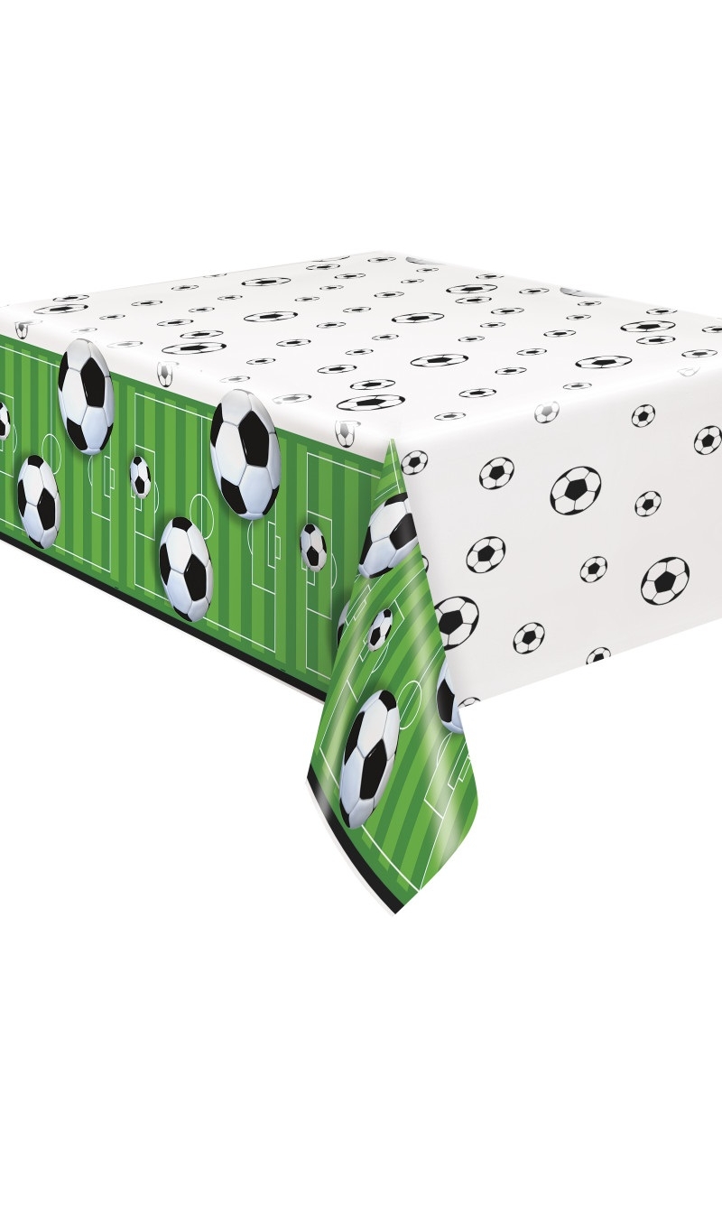 Football Rectangular Plastic Table Cover - 137 x 213cm