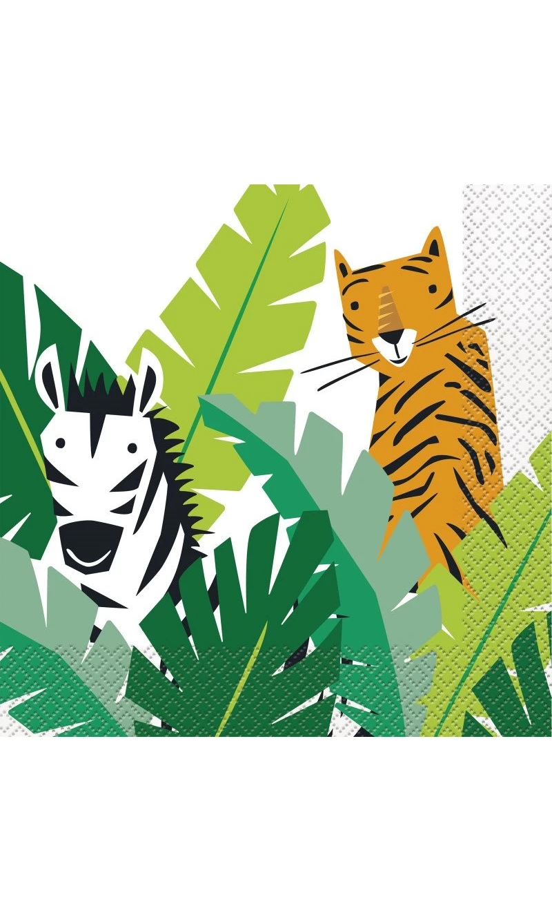 Animal Safari Party Napkins - 16pk