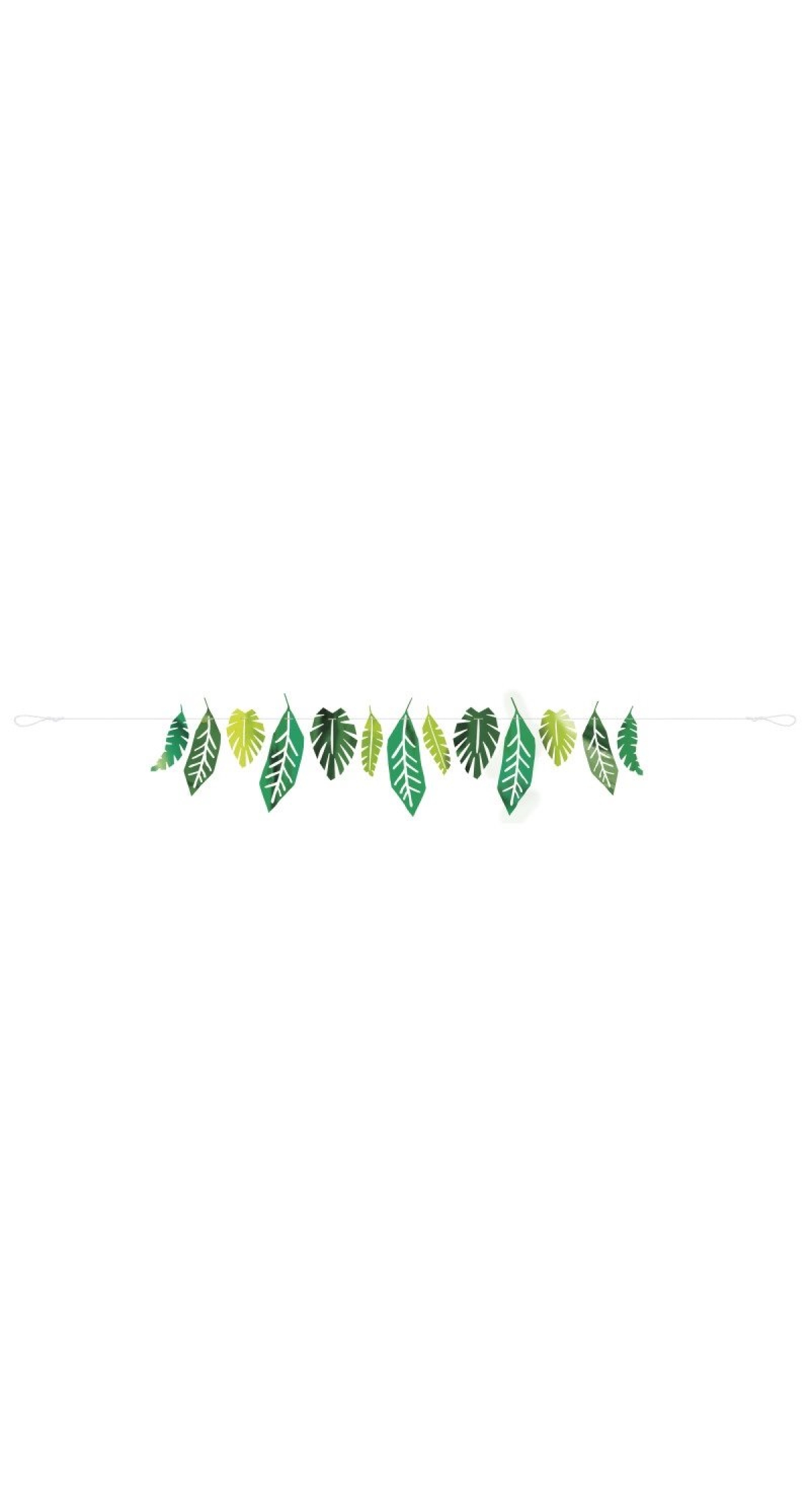 Hawaiian Safari Leaves Decoration Garland - 7ft