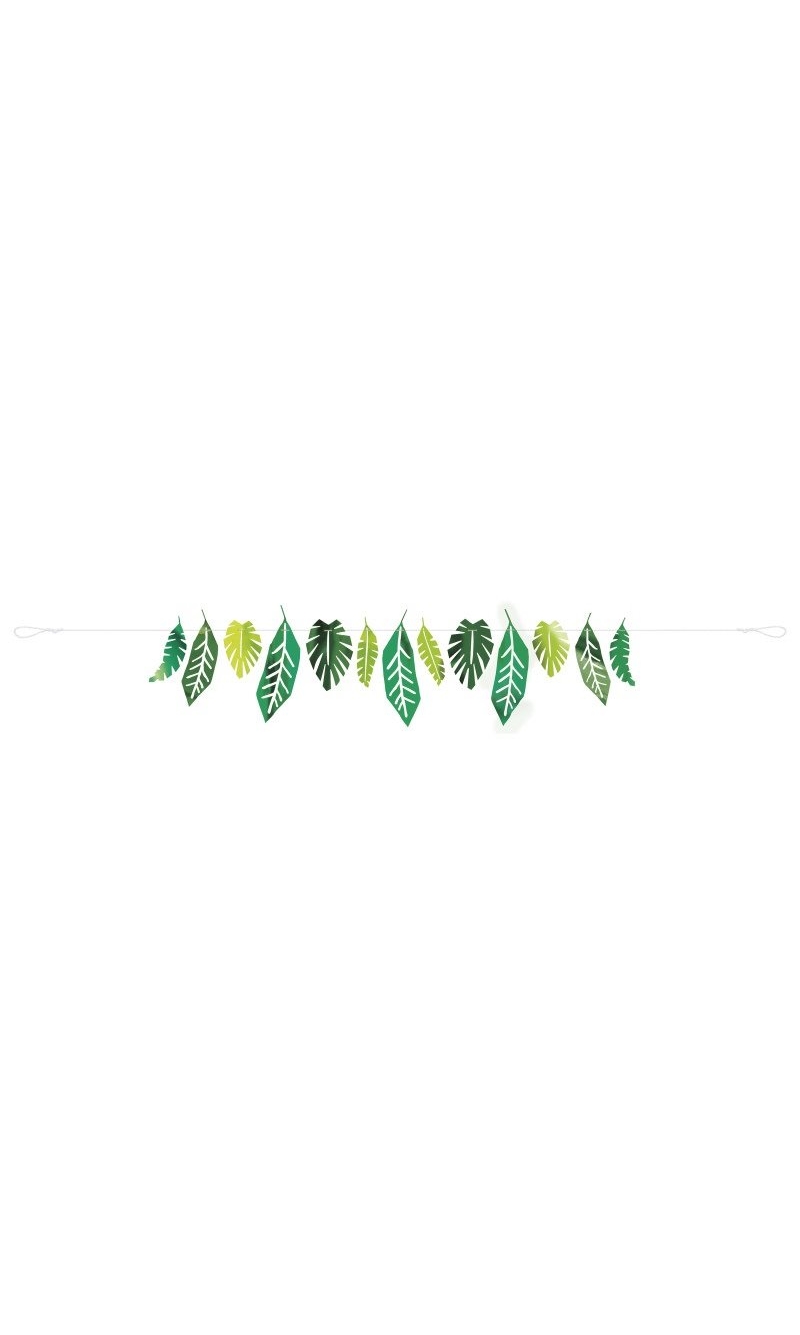 Hawaiian Safari Leaves Decoration Garland - 7ft