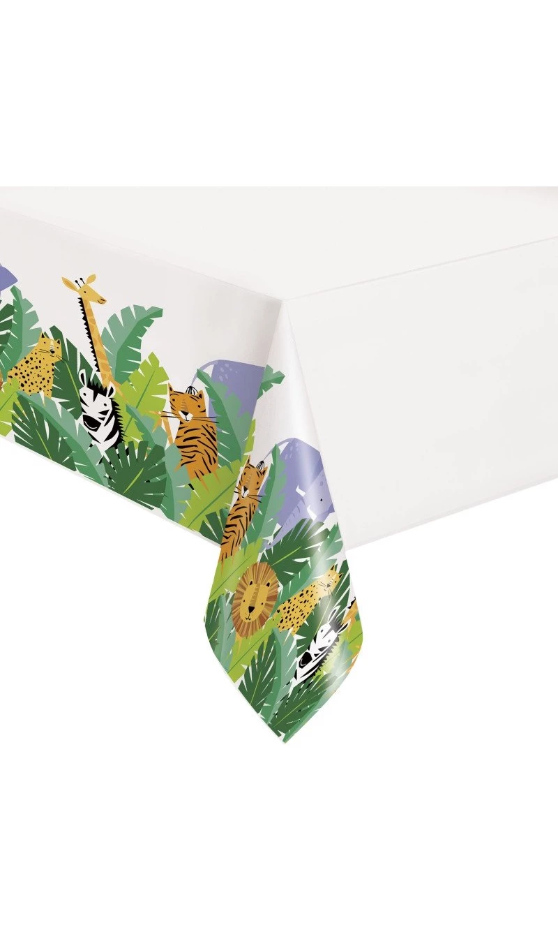 Animal Safari Party Plastic Table Cover - 54x84"