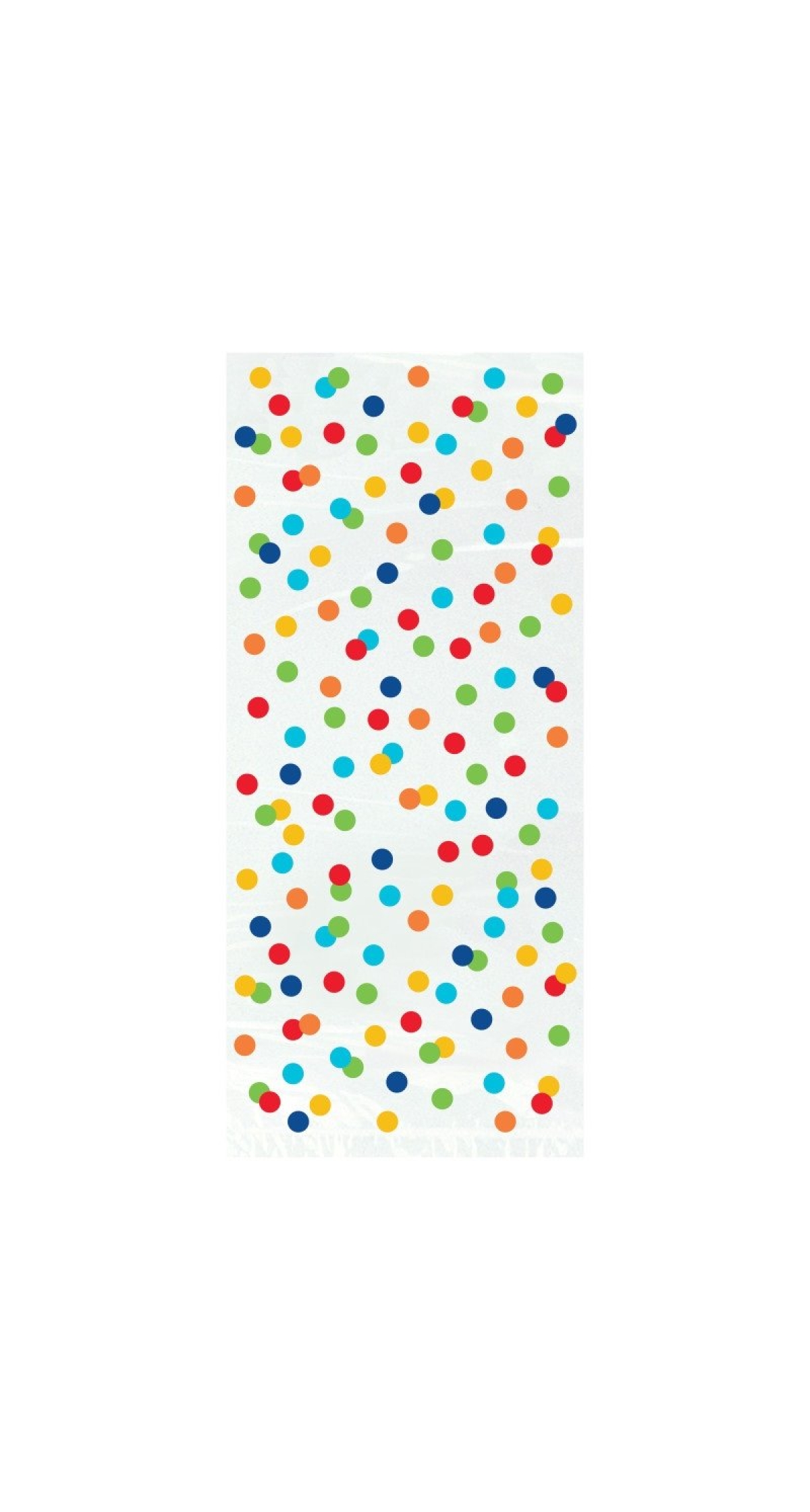 Rainbow Polka Dots Cellophane Party Bags - 20pk