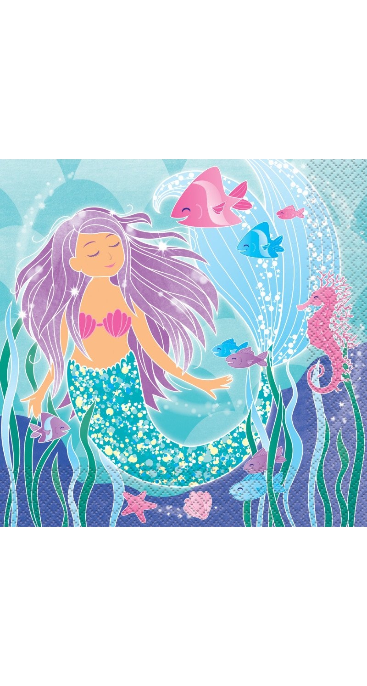 Mermaid Party Napkins - 16pk
