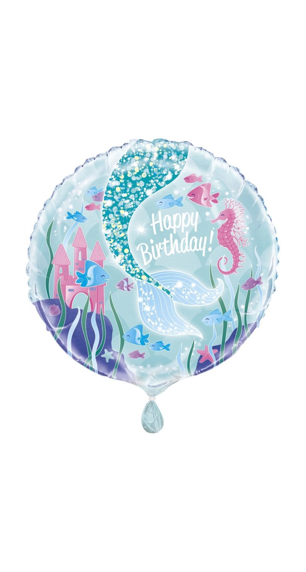 Mermaid Happy Birthday 18" Foil Balloon