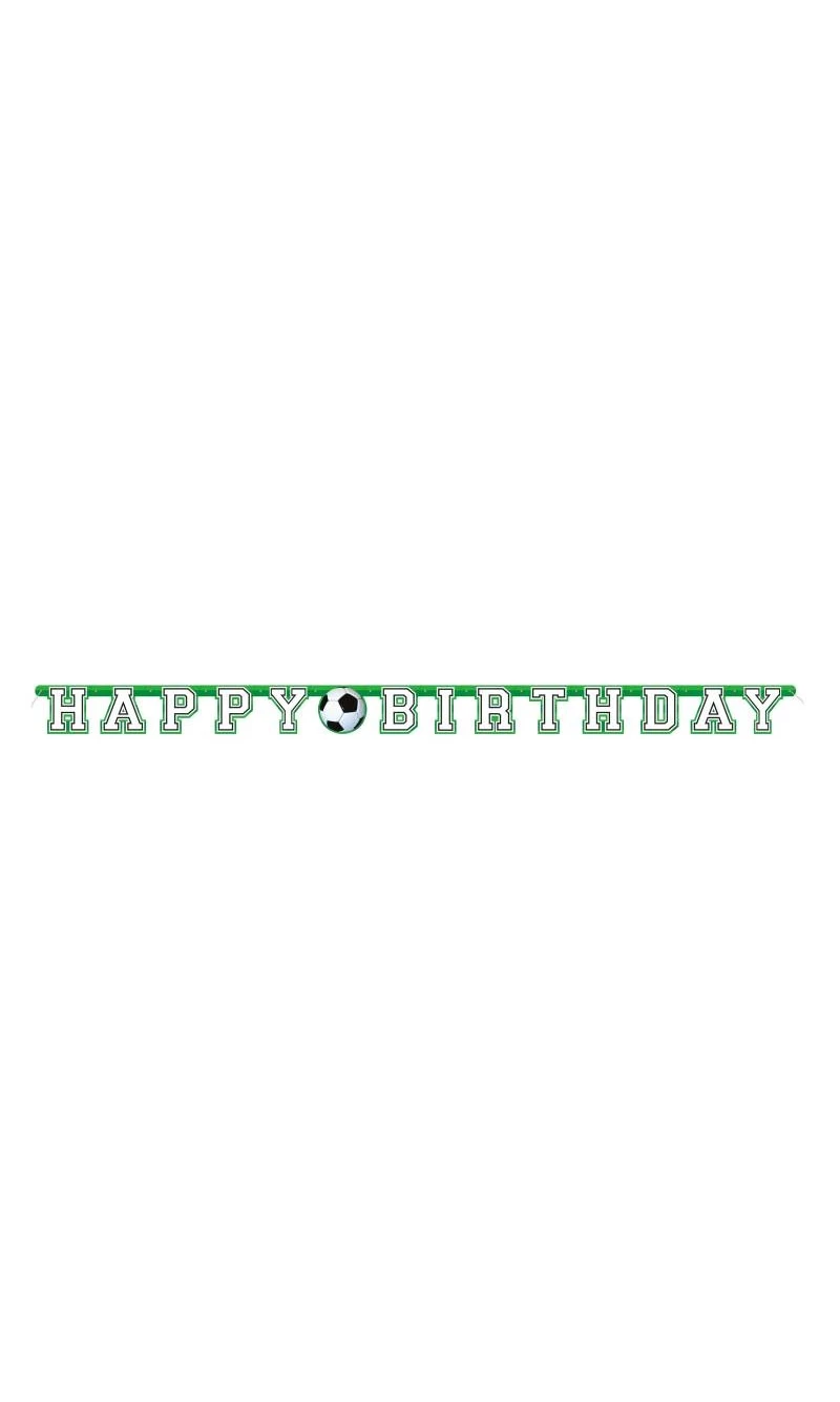 Football Jointed Happy Birthday Banner - 7 ft