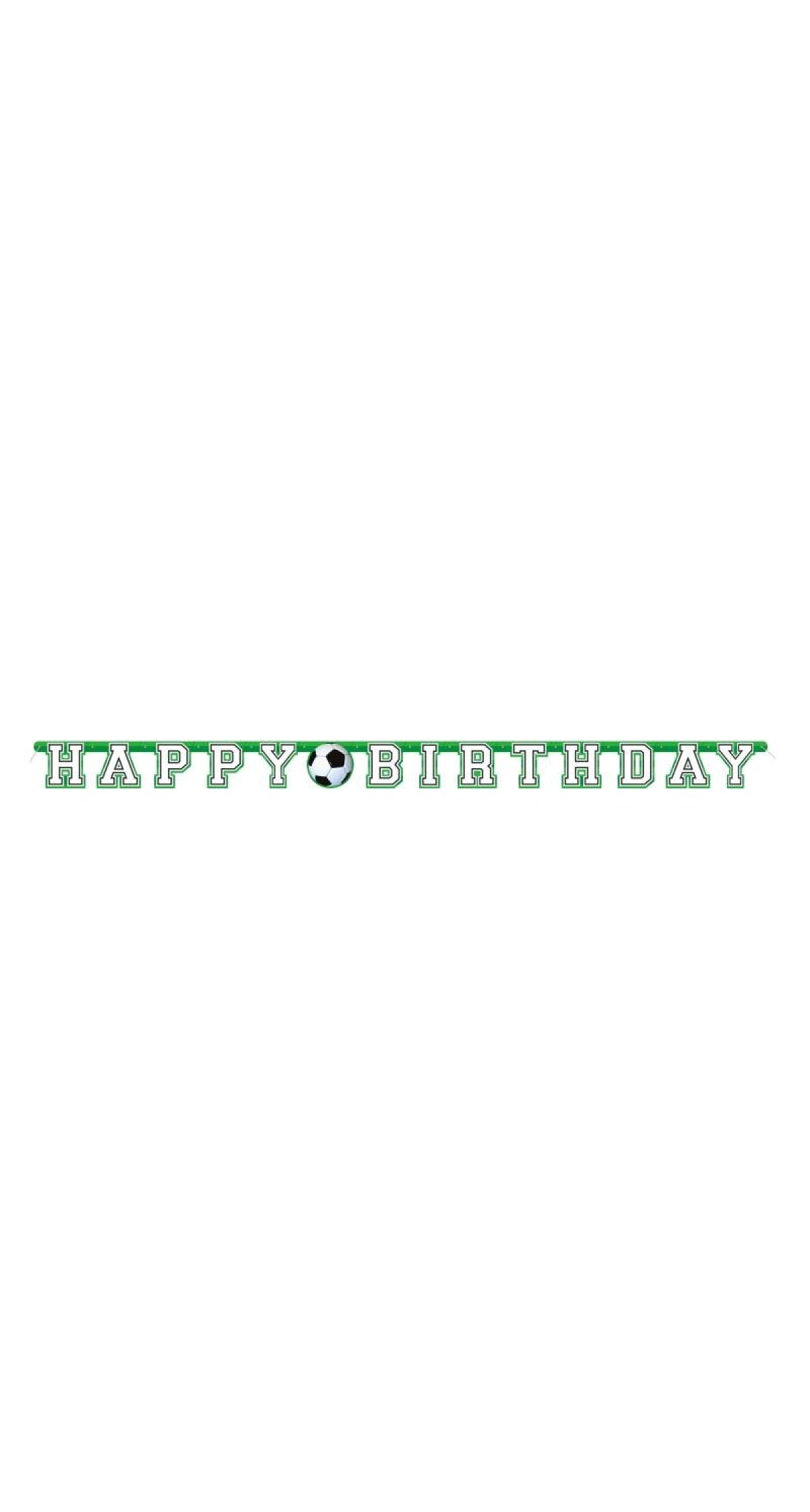 Football Jointed Happy Birthday Banner - 7 ft