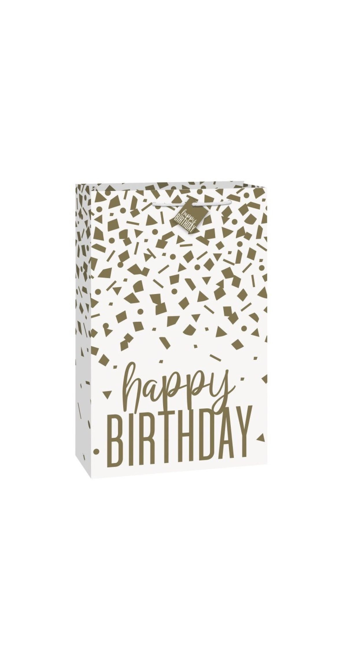 Confetti Gold Birthday Extra Jumbo Gift Bag