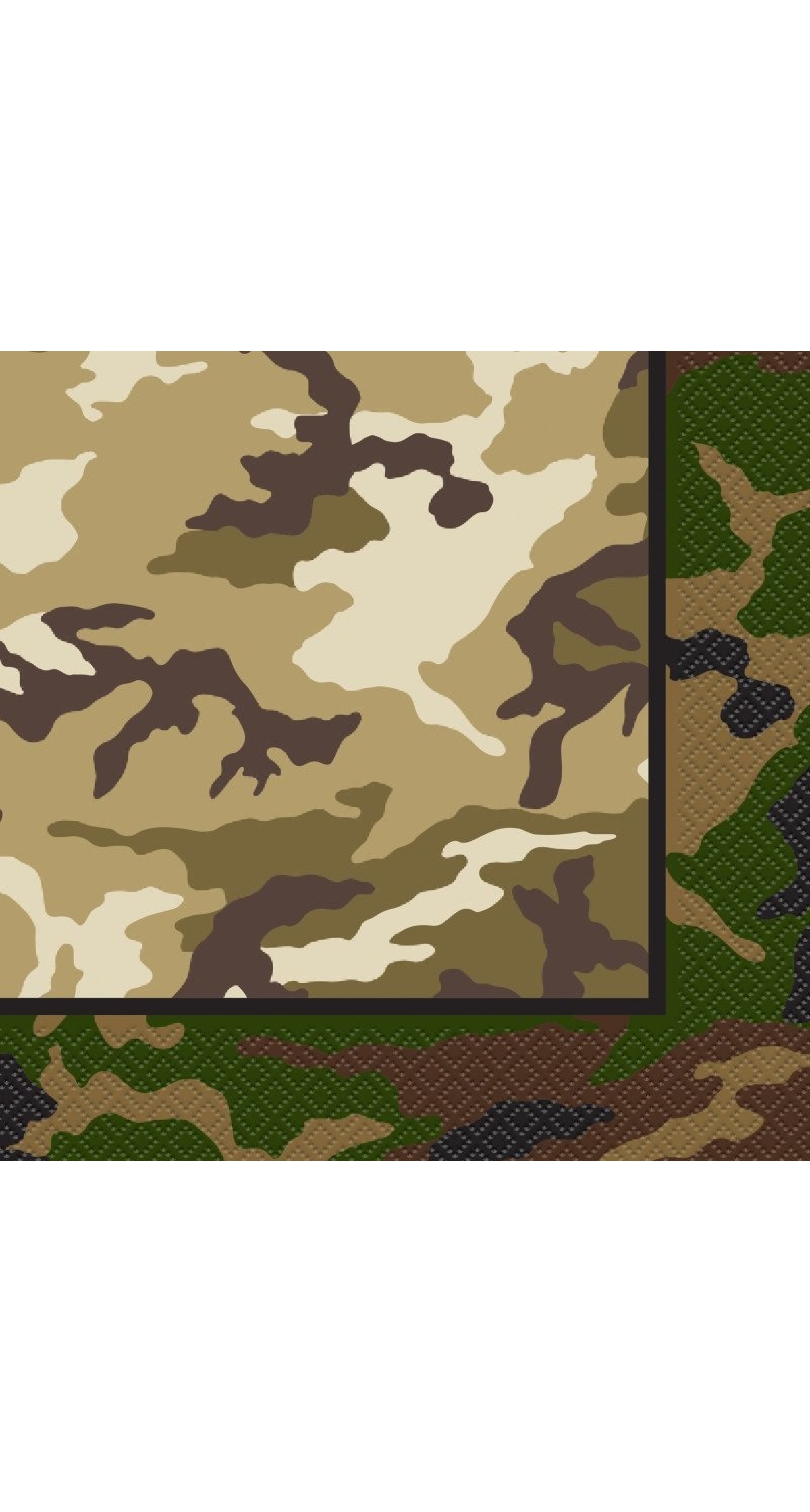 Military Camo Party Napkins - 16pk