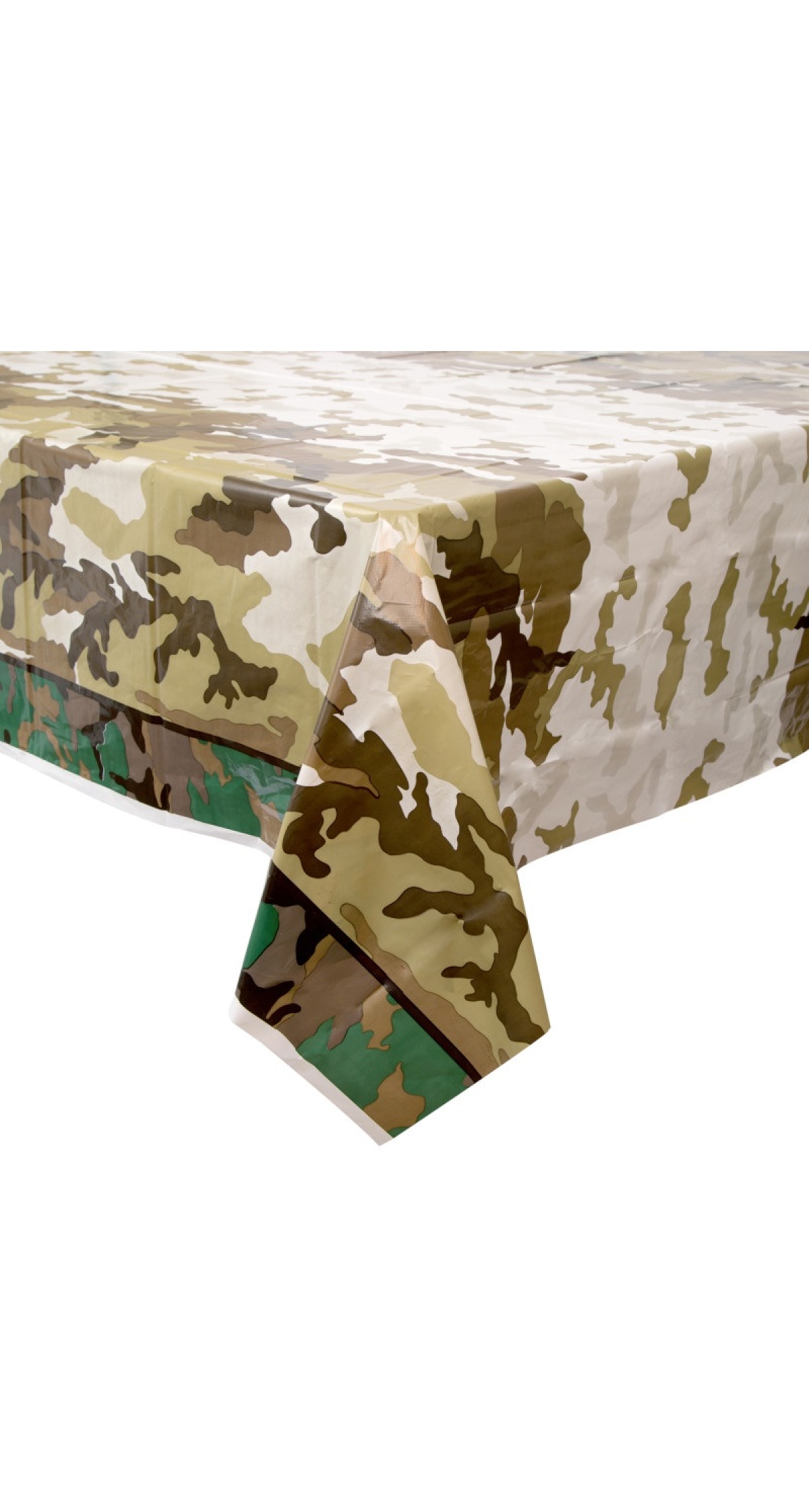 Military Camo Rectangular Plastic Table Cover - 54" x 84""