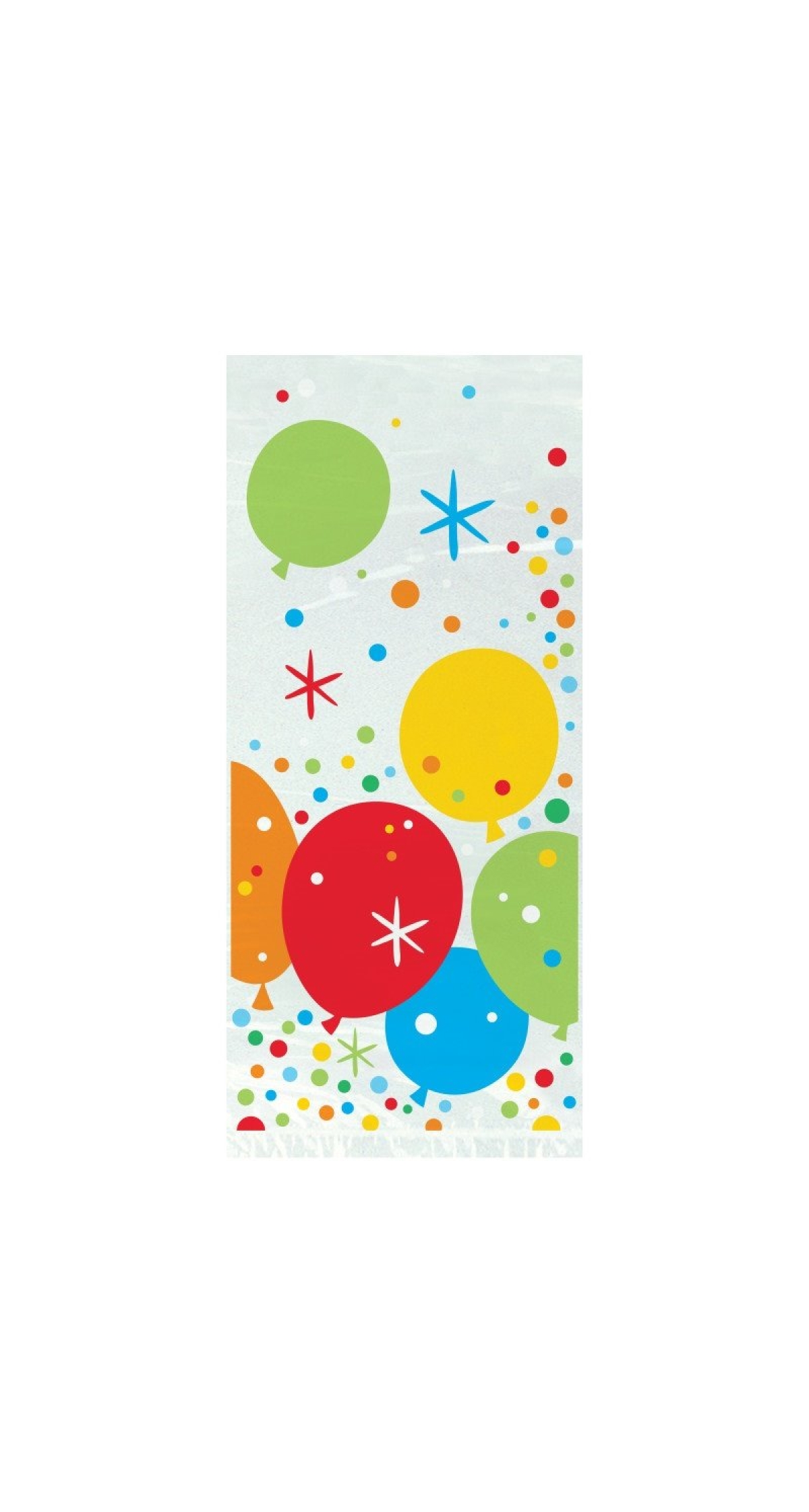 Glitzy Gold Birthday Cellophane Party Bags 12.7 x 28cm - 20pk