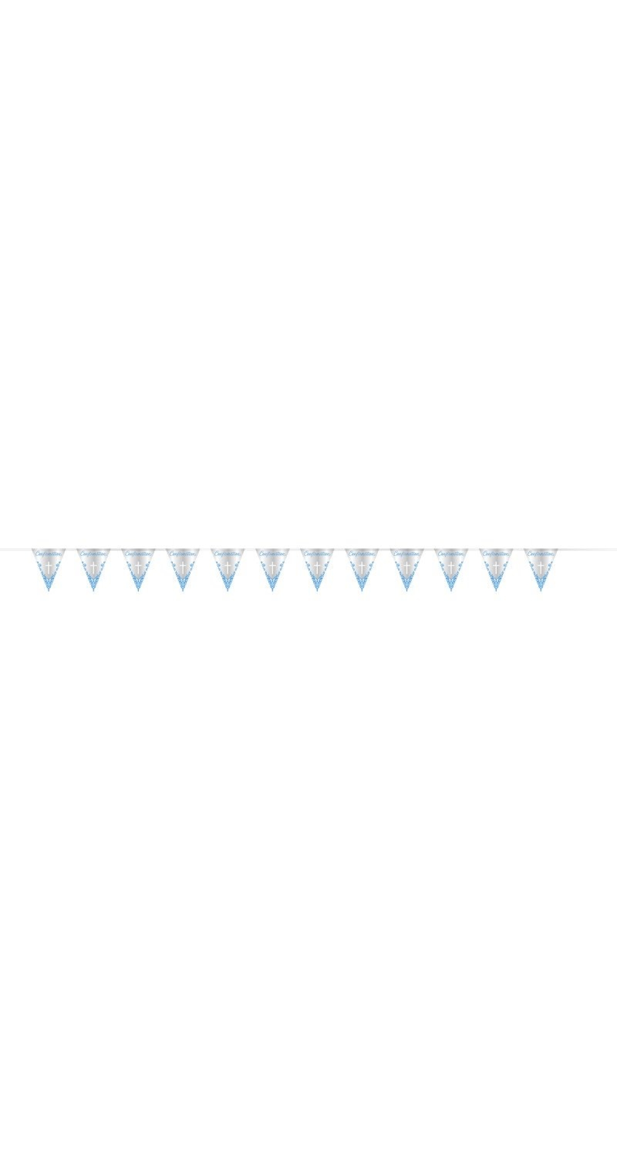 Fancy Blue Cross Confirmation Flag Banner - 9ft