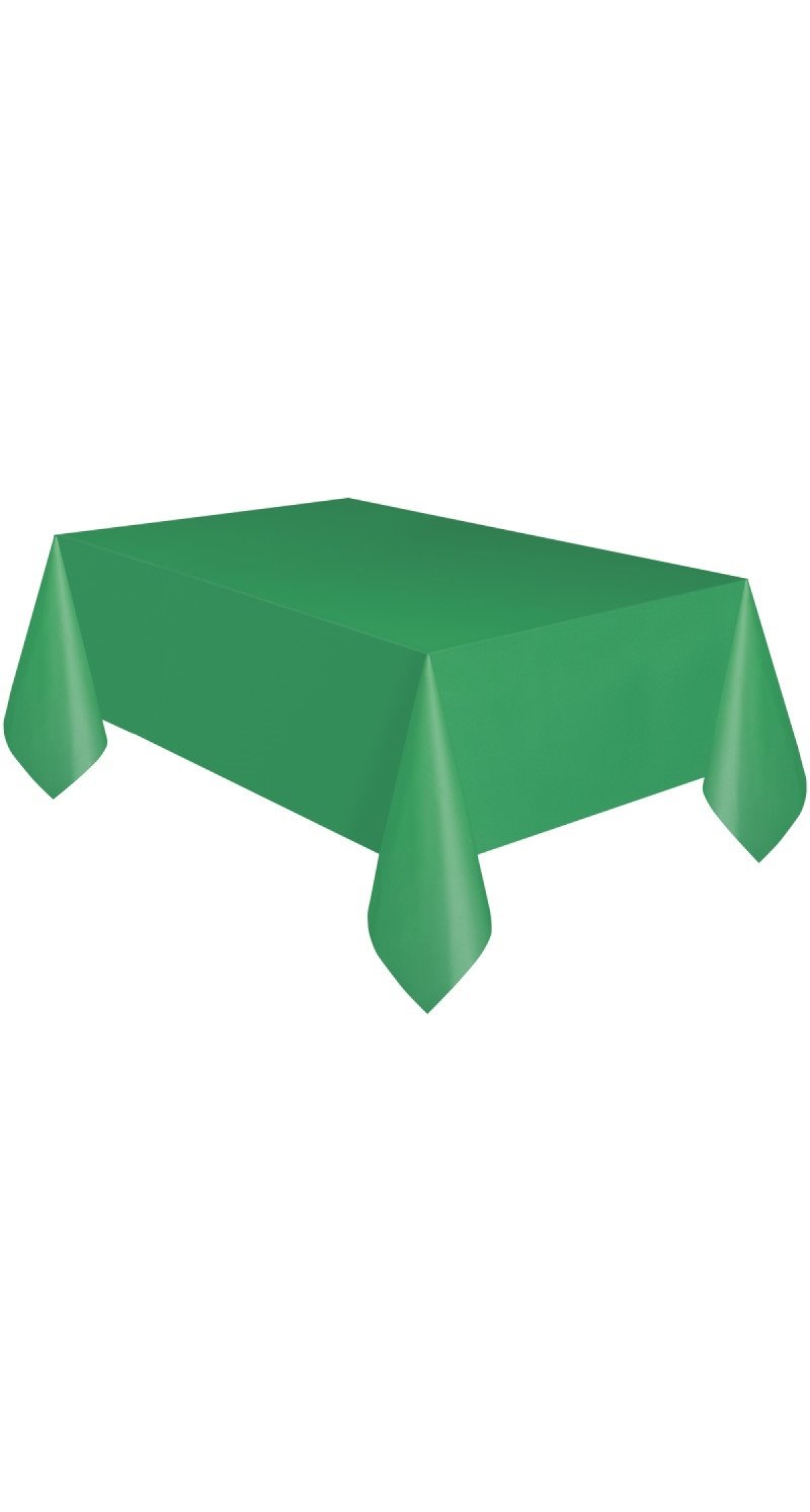 Emerald Green Solid Rectangular Plastic Table Cover - 137 x 274cm