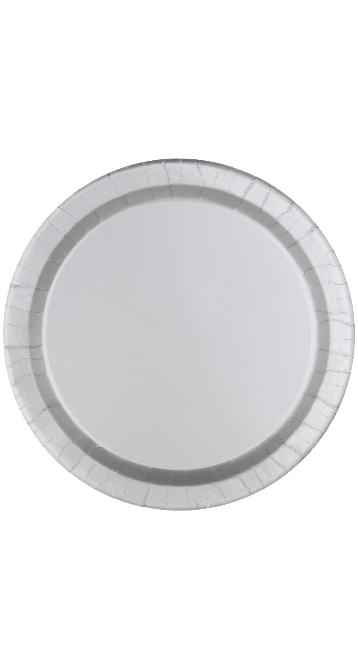 Silver 9 Inch Dinner Plates - 16pk