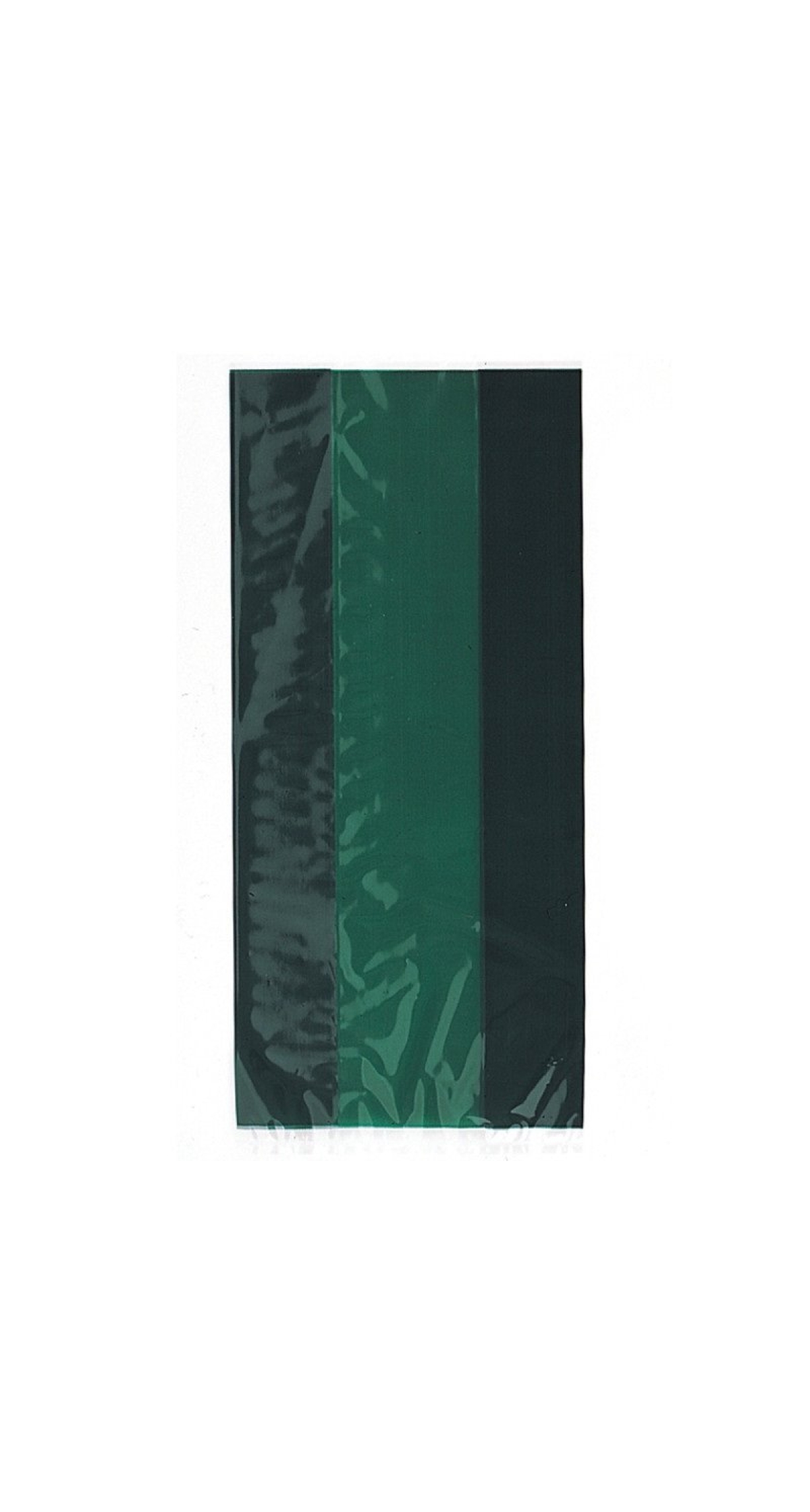 Forest Green Cellophane Bags (12.7cm x 28cm) - 30pk