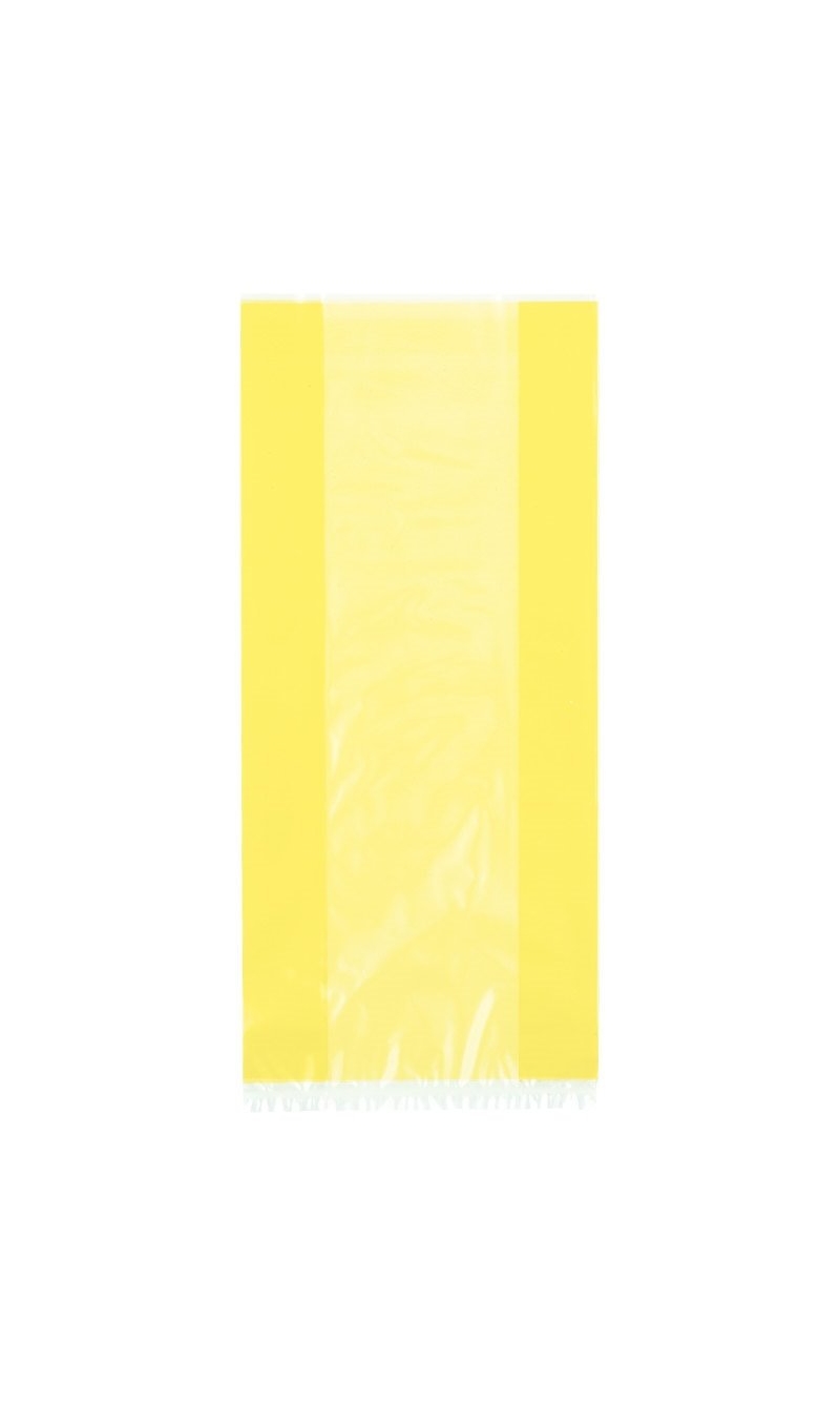 Yellow Cellophane Bags (12.7cm x 28cm) - 30pk