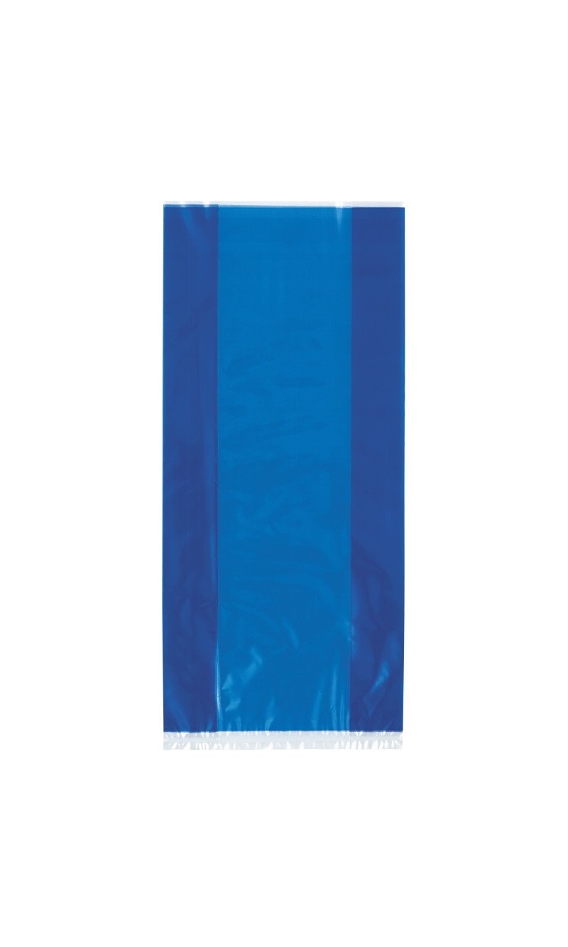 Royal Blue Cellophane Bags (12.7cm x 28cm) - 30pk