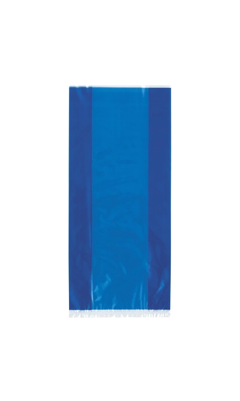 Royal Blue Cellophane Bags (12.7cm x 28cm) - 30pk