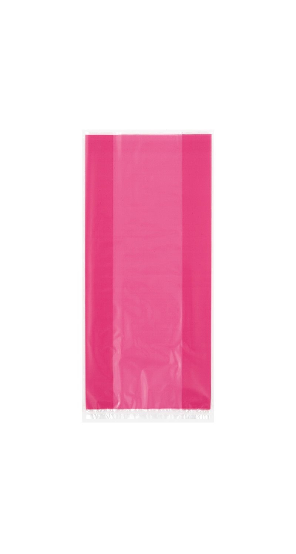 Hot Pink Cellophane Bags (12.7cm x 28cm) - 30pk