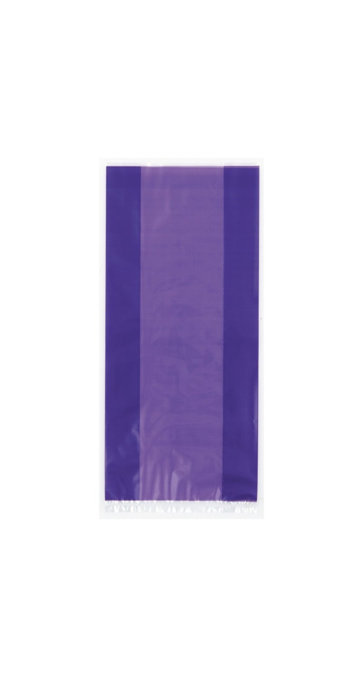 Purple Cellophane Bags (12.7cm x 28cm) - 30pk