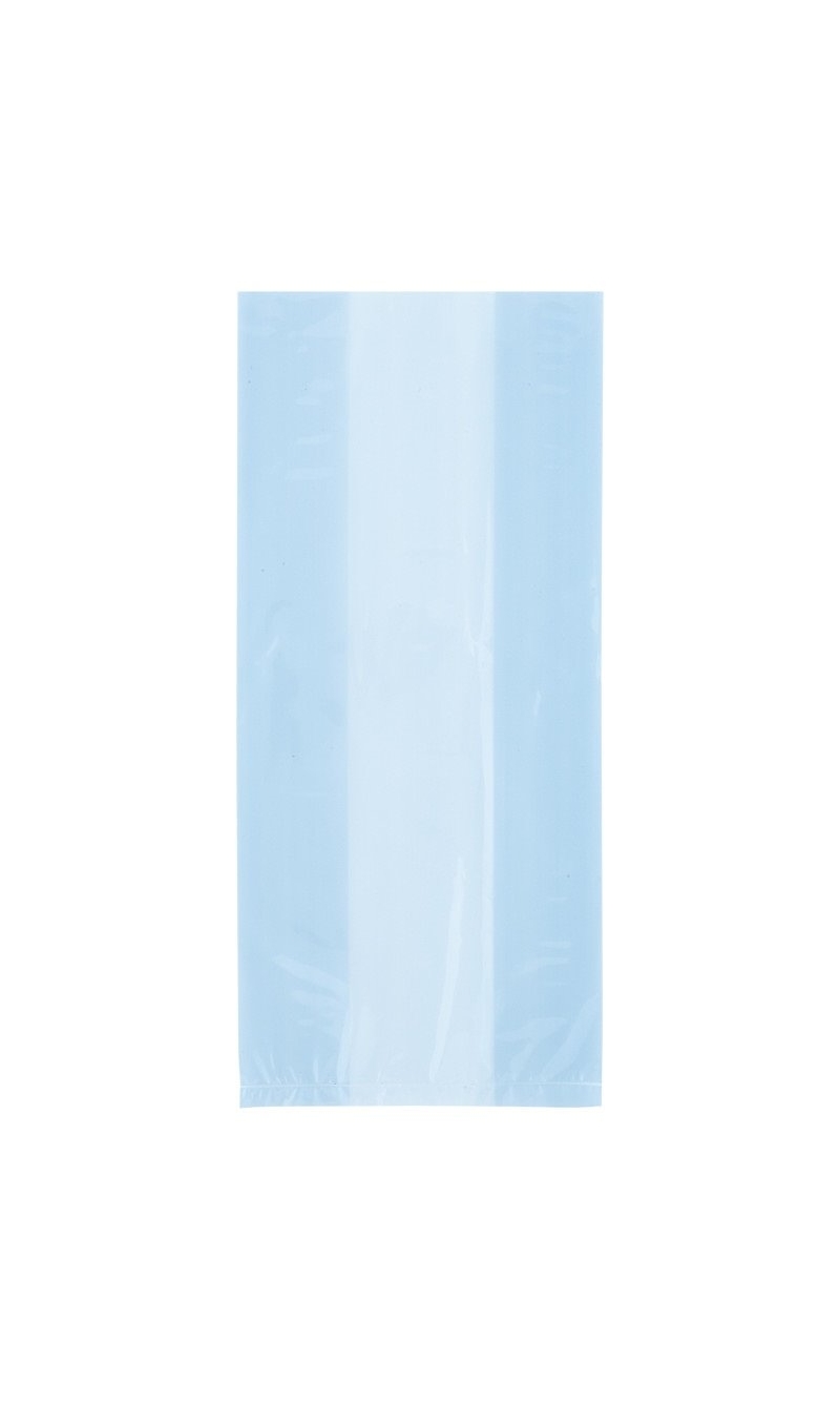Baby Blue Cellophane Bags (12.7cm x 28cm) - 30pk