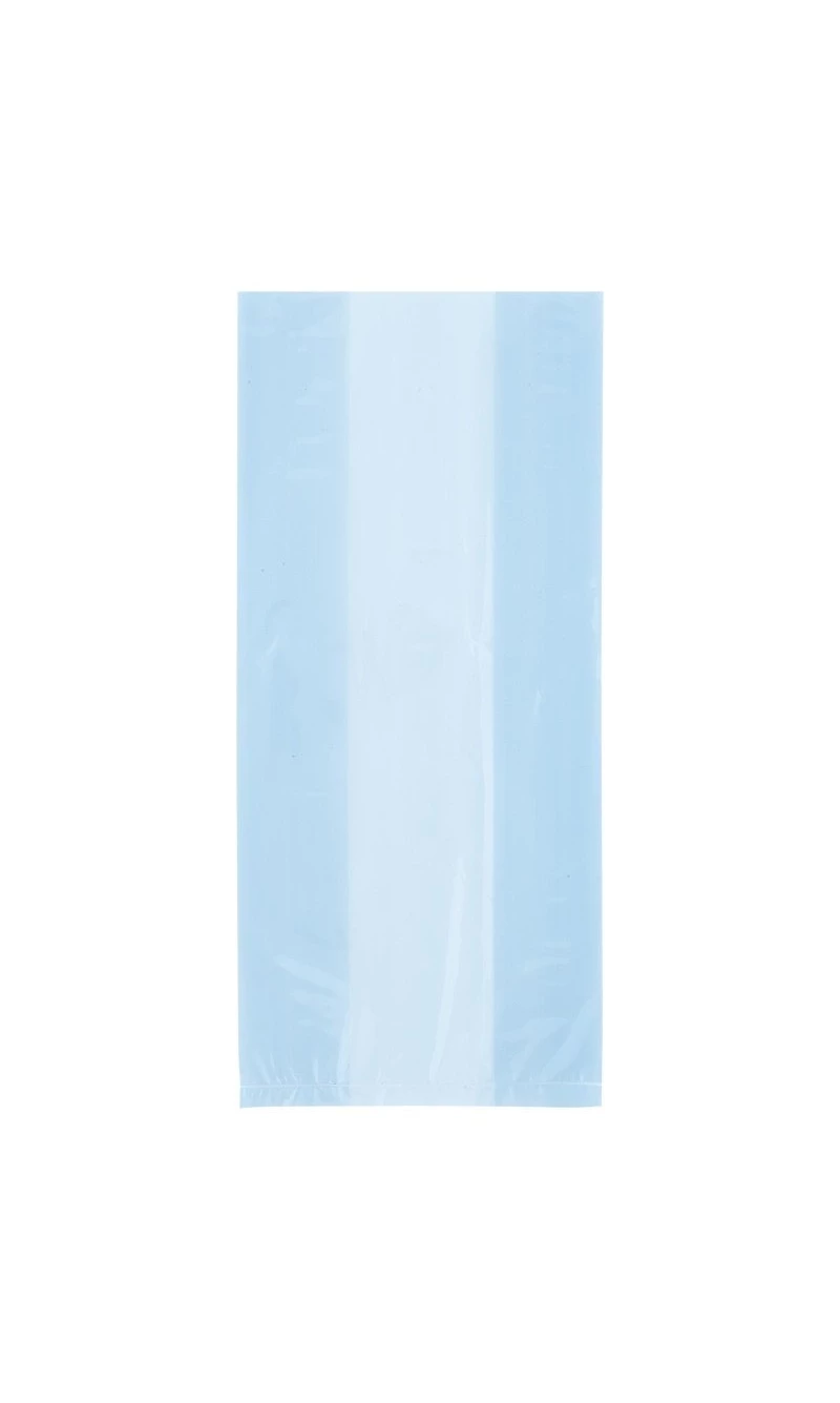 Baby Blue Cellophane Bags (12.7cm x 28cm) - 30pk