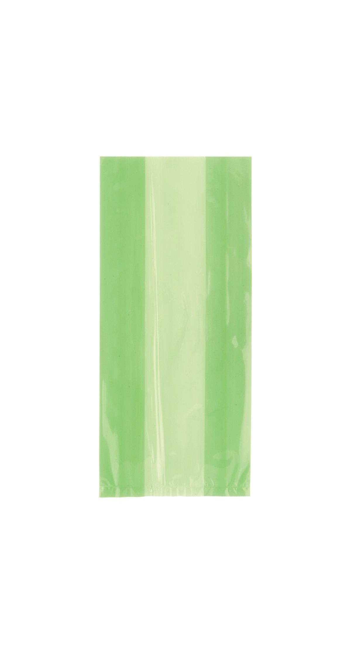 Lime Green Cellophane Bags (12.7cm x 28cm) - 30pk