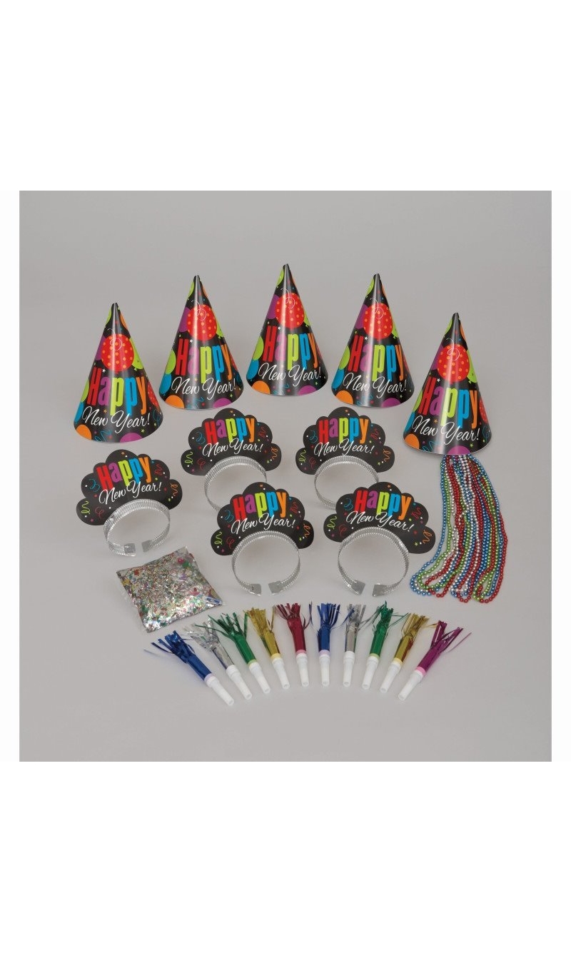 New Years Cheers Box Kit for 10 People - 31pcs