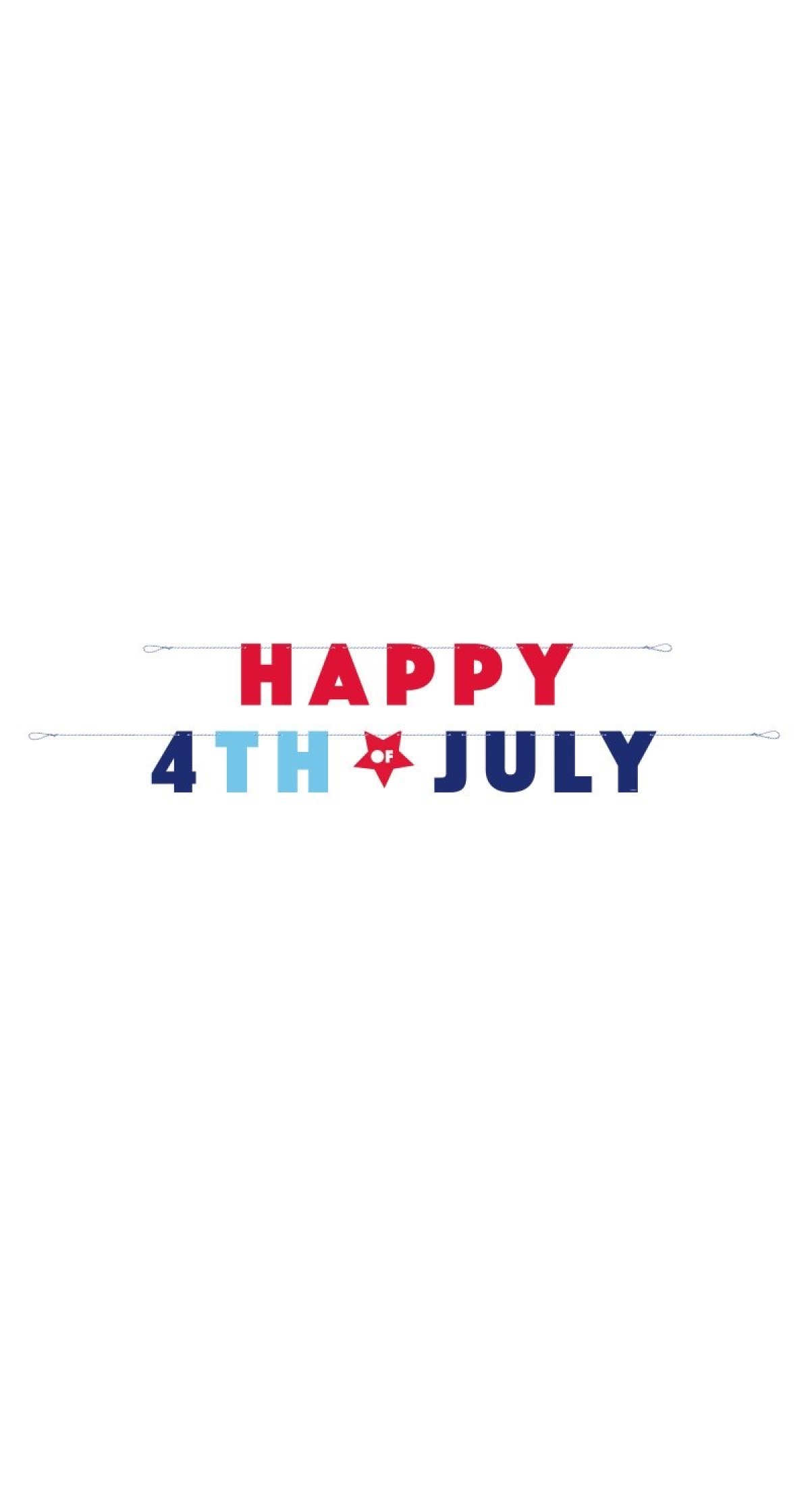 USA Happy 4th of July Letter Banner 8.5ft - 2pc