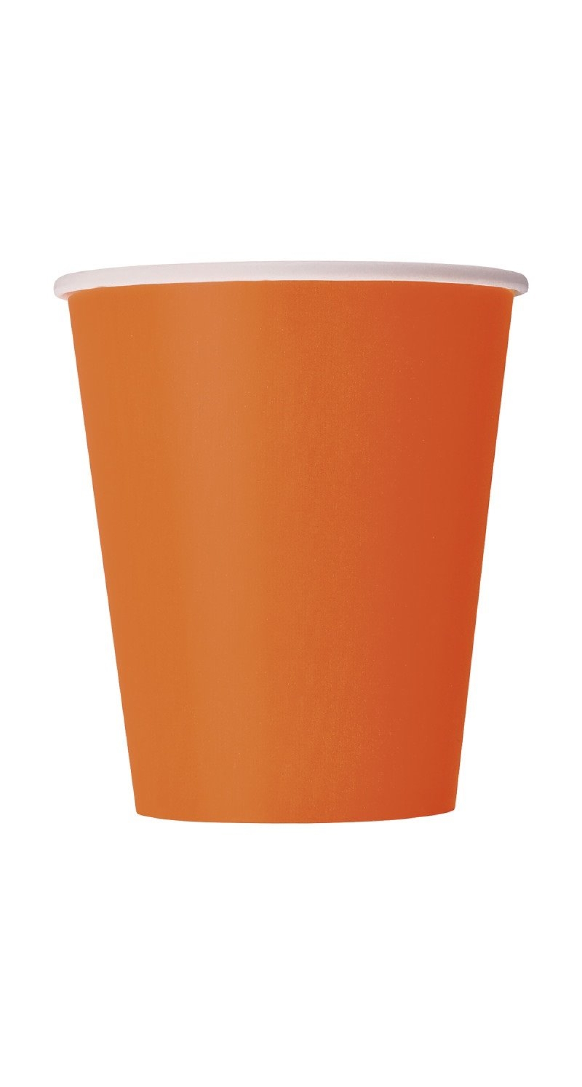 Pumpkin Orange Solid 266ml Paper Cups - 14pk