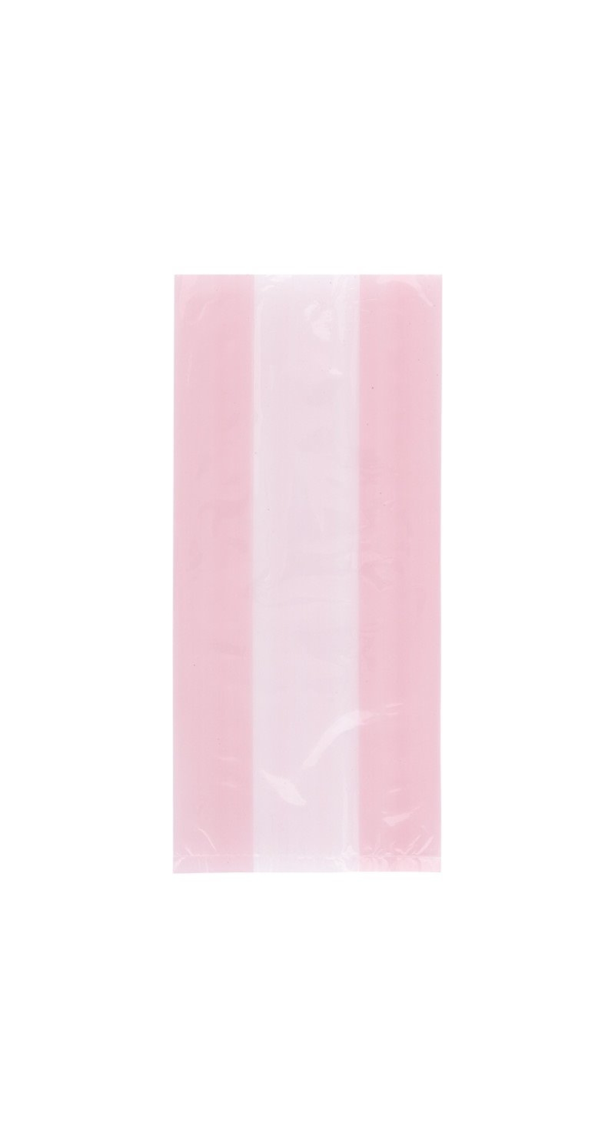 Pastel Pink Cellophane Bags (12.7cm x 28cm) - 30pk